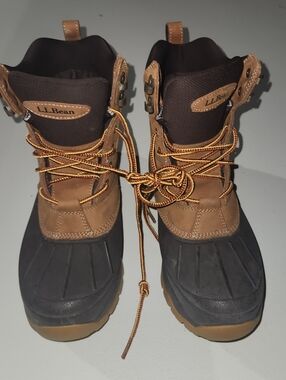 L.L. Bean Men’s Storm Chaser Tek 2.5 Brown Waterproof Winter Boots Size 7